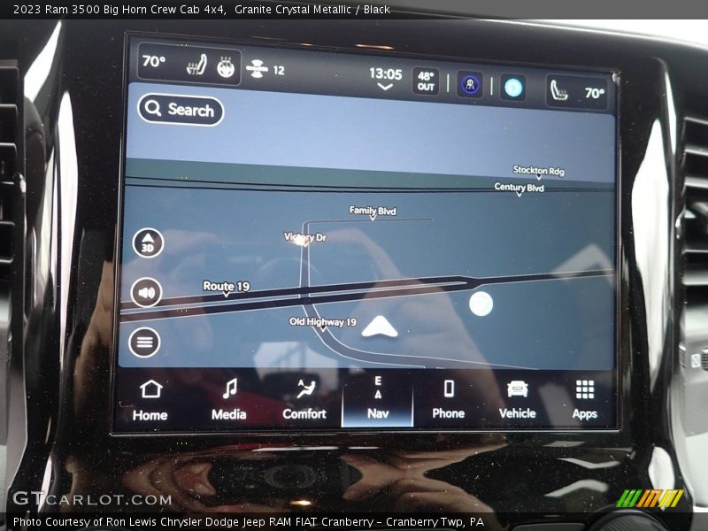 Granite Crystal Metallic / Black 2023 Ram 3500 Big Horn Crew Cab 4x4