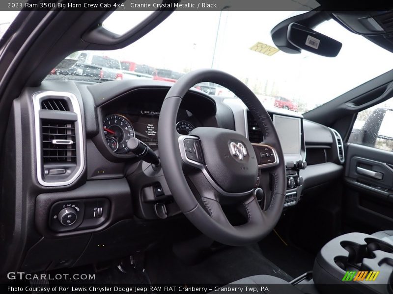 Granite Crystal Metallic / Black 2023 Ram 3500 Big Horn Crew Cab 4x4