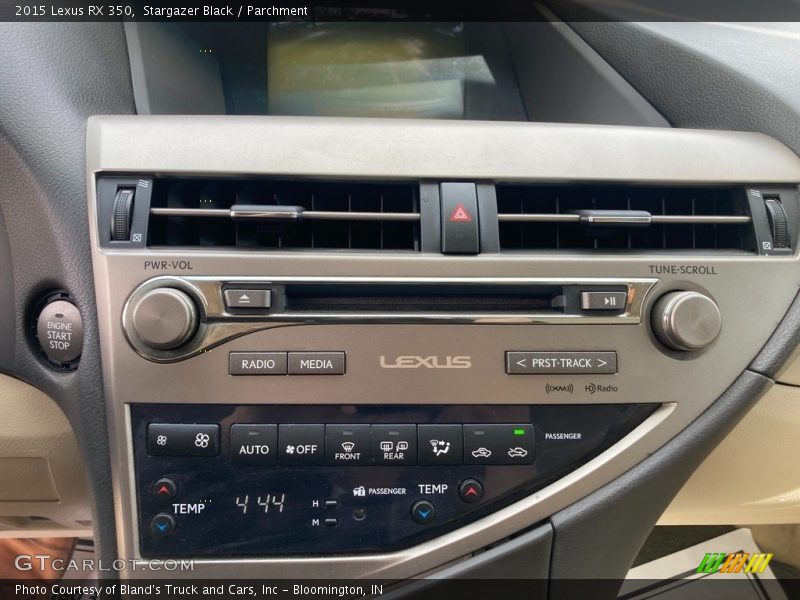 Controls of 2015 RX 350