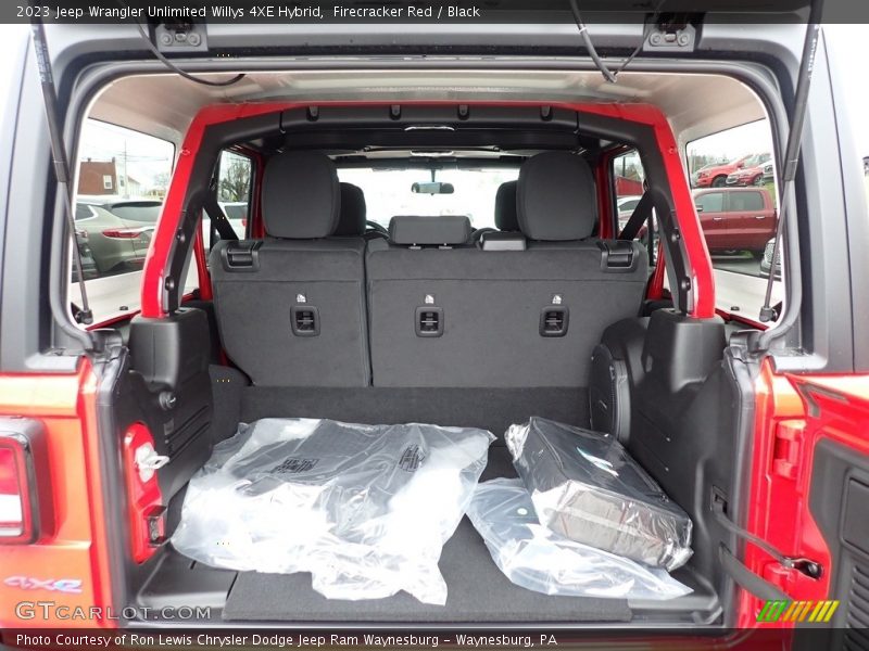 Firecracker Red / Black 2023 Jeep Wrangler Unlimited Willys 4XE Hybrid