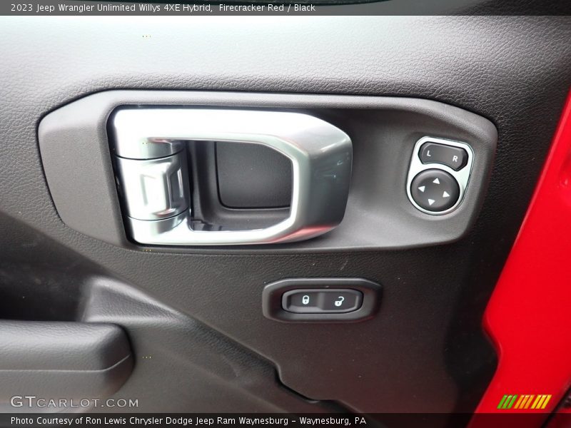 Firecracker Red / Black 2023 Jeep Wrangler Unlimited Willys 4XE Hybrid