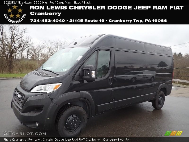 Black / Black 2023 Ram ProMaster 2500 High Roof Cargo Van