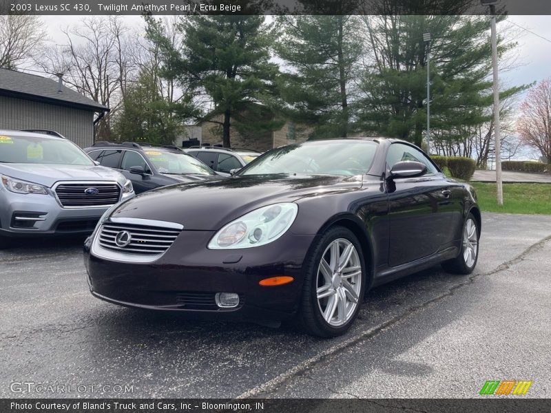 Twilight Amethyst Pearl / Ecru Beige 2003 Lexus SC 430