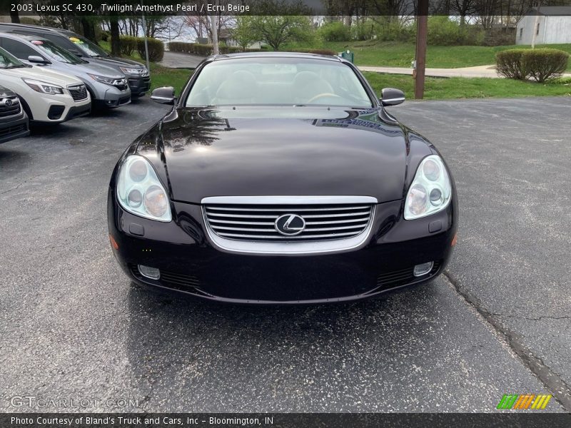 Twilight Amethyst Pearl / Ecru Beige 2003 Lexus SC 430