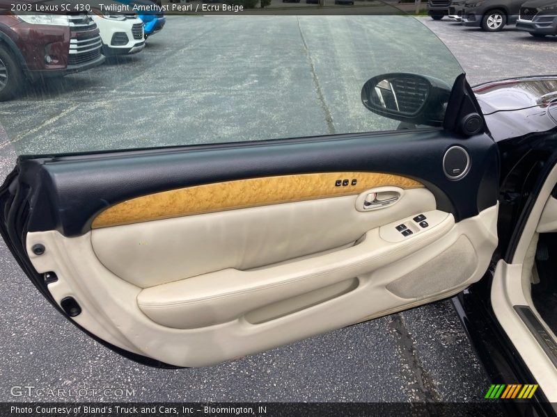 Twilight Amethyst Pearl / Ecru Beige 2003 Lexus SC 430