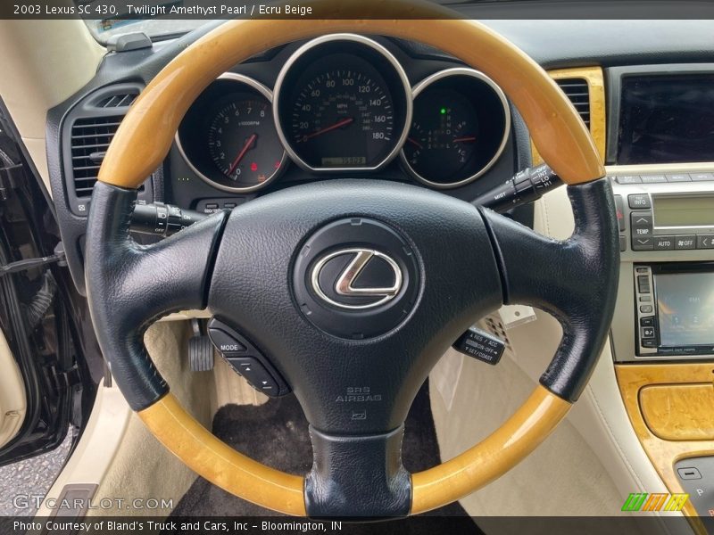 Twilight Amethyst Pearl / Ecru Beige 2003 Lexus SC 430
