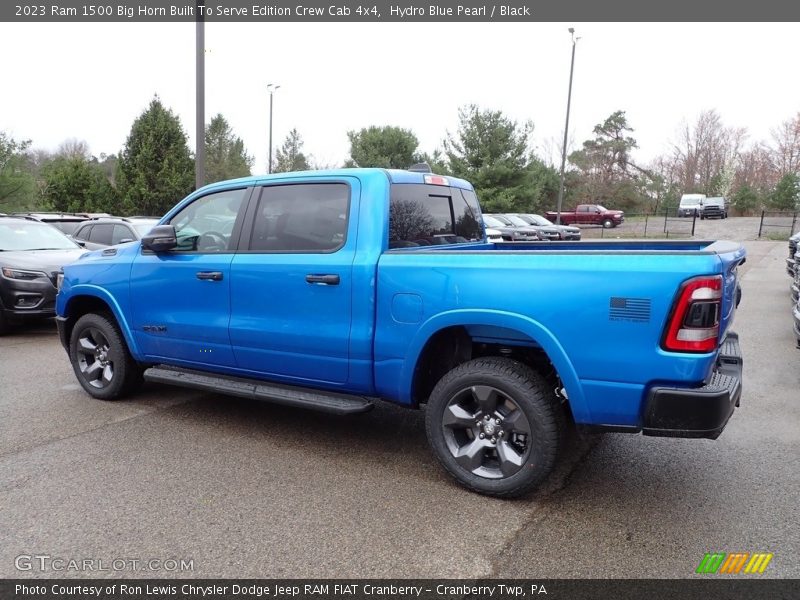 Hydro Blue Pearl / Black 2023 Ram 1500 Big Horn Built To Serve Edition Crew Cab 4x4