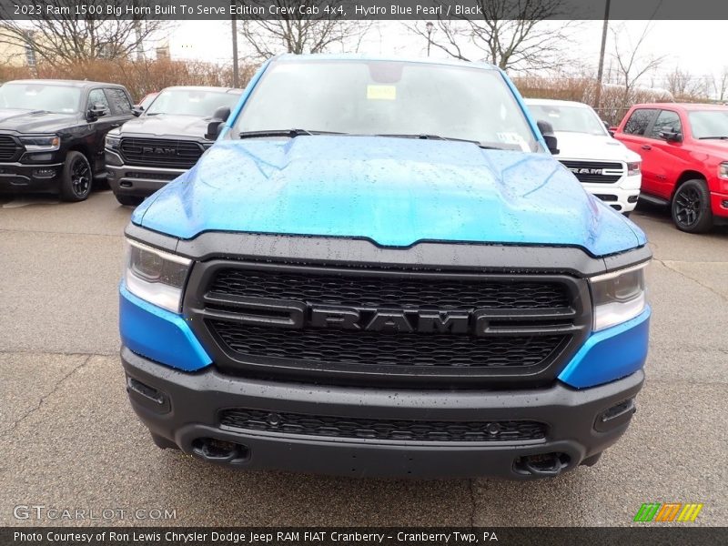 Hydro Blue Pearl / Black 2023 Ram 1500 Big Horn Built To Serve Edition Crew Cab 4x4