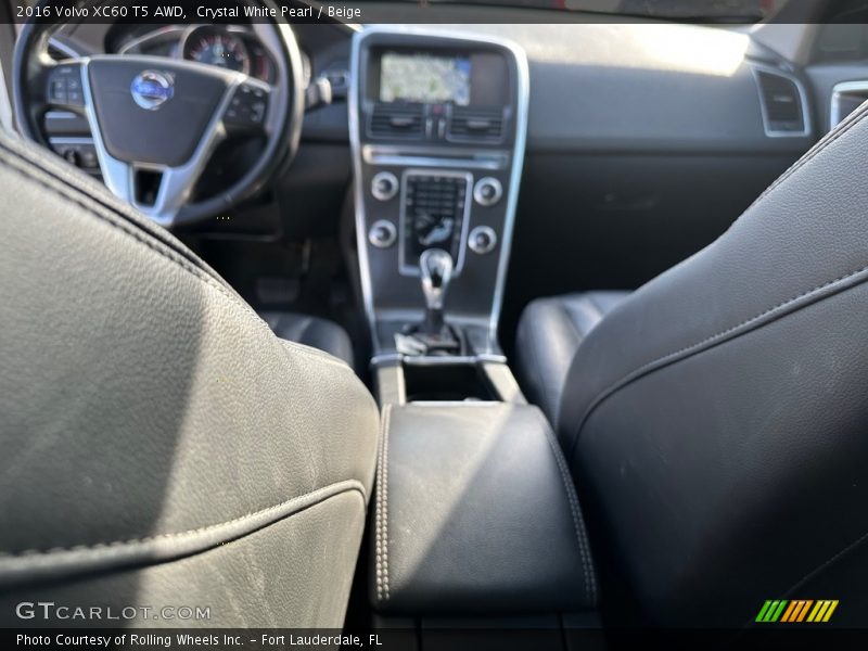 Crystal White Pearl / Beige 2016 Volvo XC60 T5 AWD