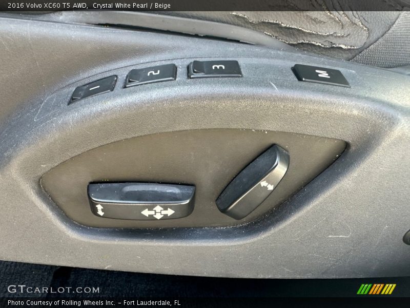 Crystal White Pearl / Beige 2016 Volvo XC60 T5 AWD