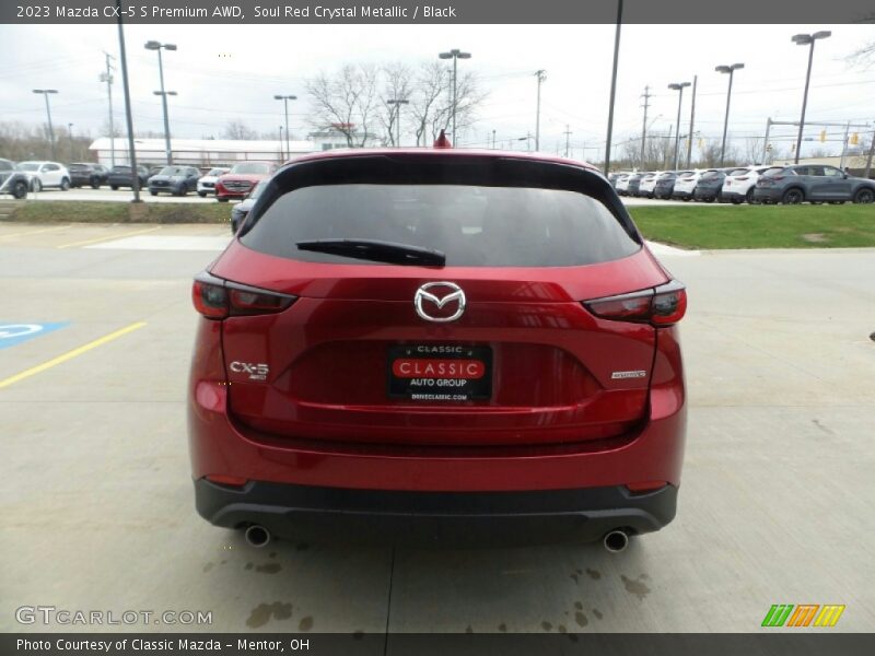 Soul Red Crystal Metallic / Black 2023 Mazda CX-5 S Premium AWD
