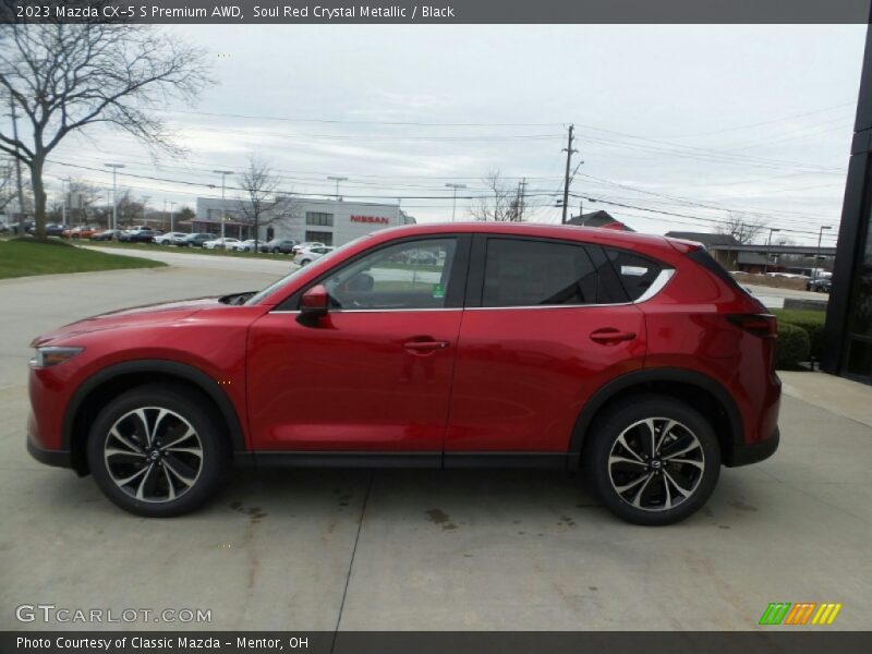 Soul Red Crystal Metallic / Black 2023 Mazda CX-5 S Premium AWD