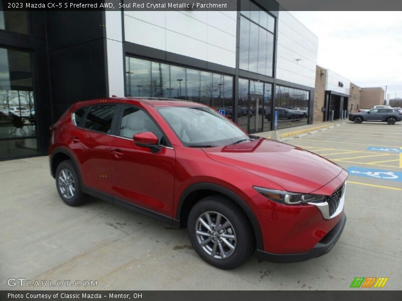Soul Red Crystal Metallic / Parchment 2023 Mazda CX-5 S Preferred AWD