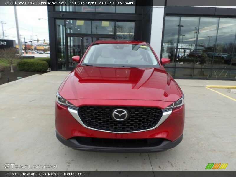 Soul Red Crystal Metallic / Parchment 2023 Mazda CX-5 S Preferred AWD
