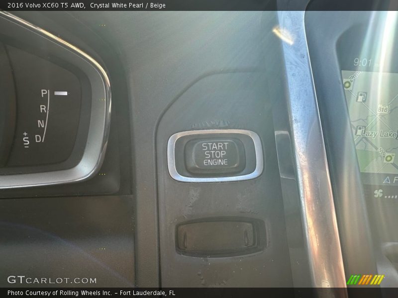 Crystal White Pearl / Beige 2016 Volvo XC60 T5 AWD
