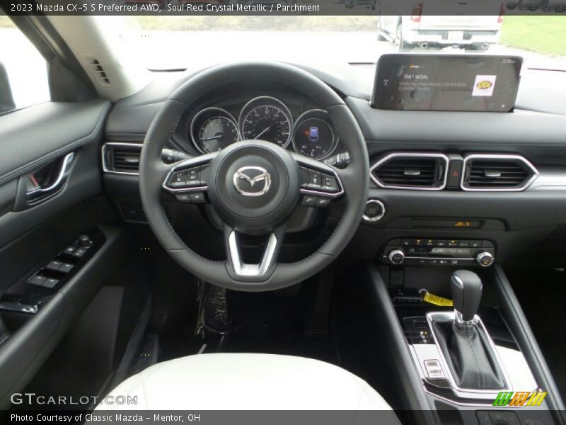 Soul Red Crystal Metallic / Parchment 2023 Mazda CX-5 S Preferred AWD