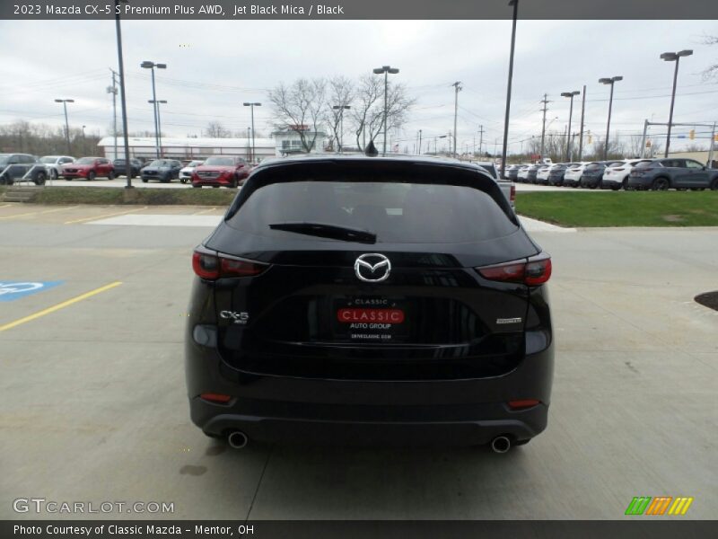 Jet Black Mica / Black 2023 Mazda CX-5 S Premium Plus AWD