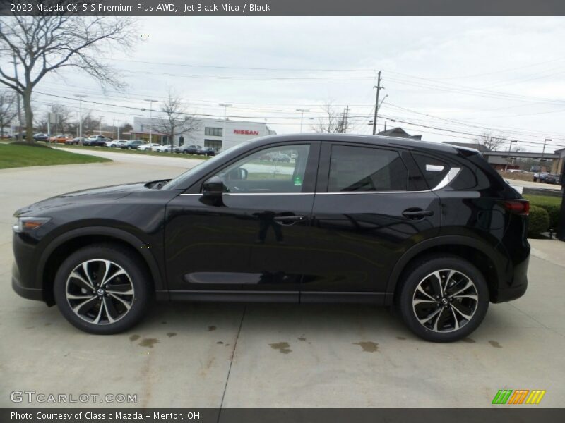 Jet Black Mica / Black 2023 Mazda CX-5 S Premium Plus AWD