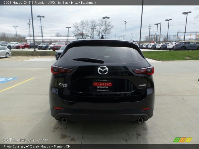 Jet Black Mica / Parchment 2023 Mazda CX-5 S Premium AWD