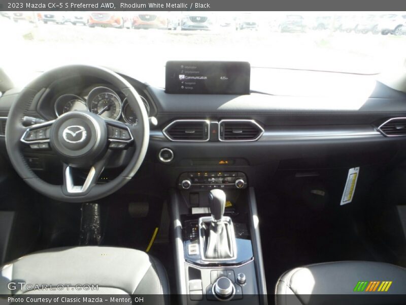 Rhodium White Metallic / Black 2023 Mazda CX-5 S Preferred AWD
