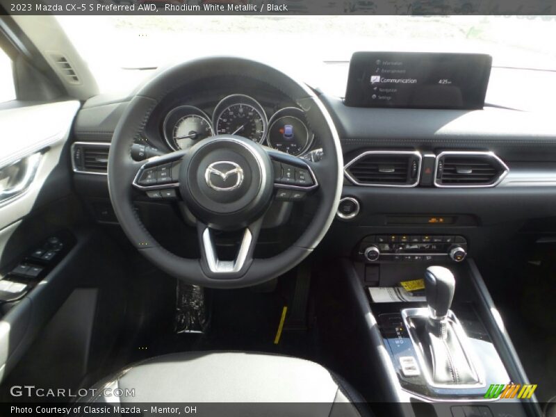 Rhodium White Metallic / Black 2023 Mazda CX-5 S Preferred AWD