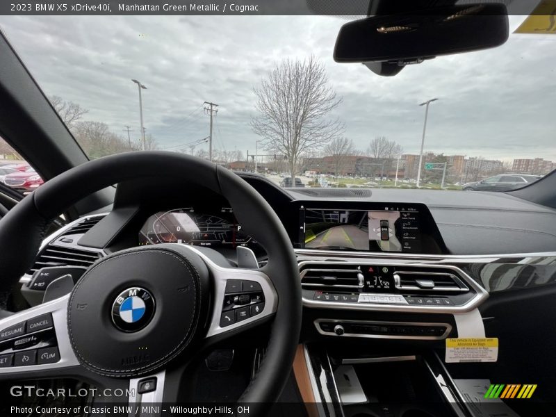 Manhattan Green Metallic / Cognac 2023 BMW X5 xDrive40i