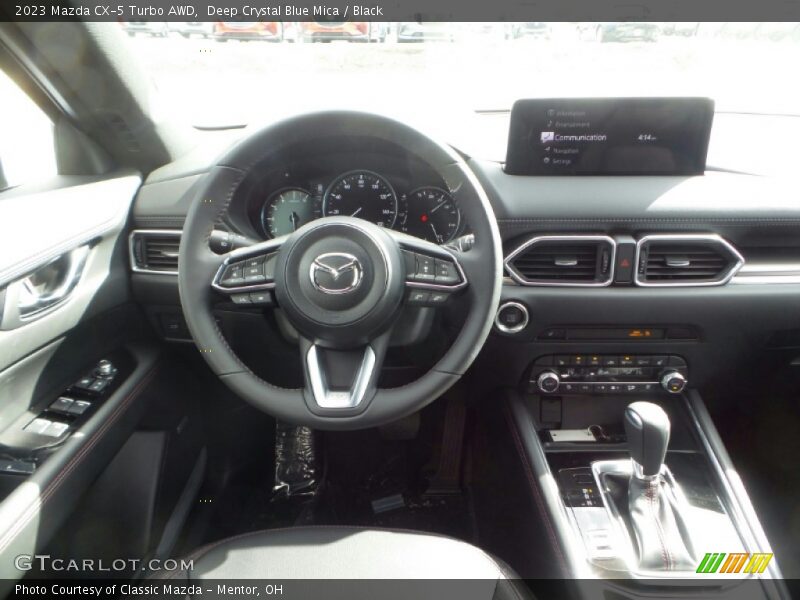 Deep Crystal Blue Mica / Black 2023 Mazda CX-5 Turbo AWD