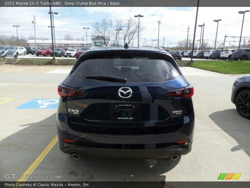 Deep Crystal Blue Mica / Black 2023 Mazda CX-5 Turbo AWD