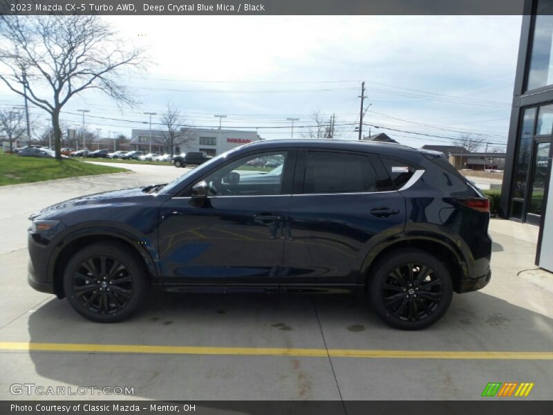 Deep Crystal Blue Mica / Black 2023 Mazda CX-5 Turbo AWD