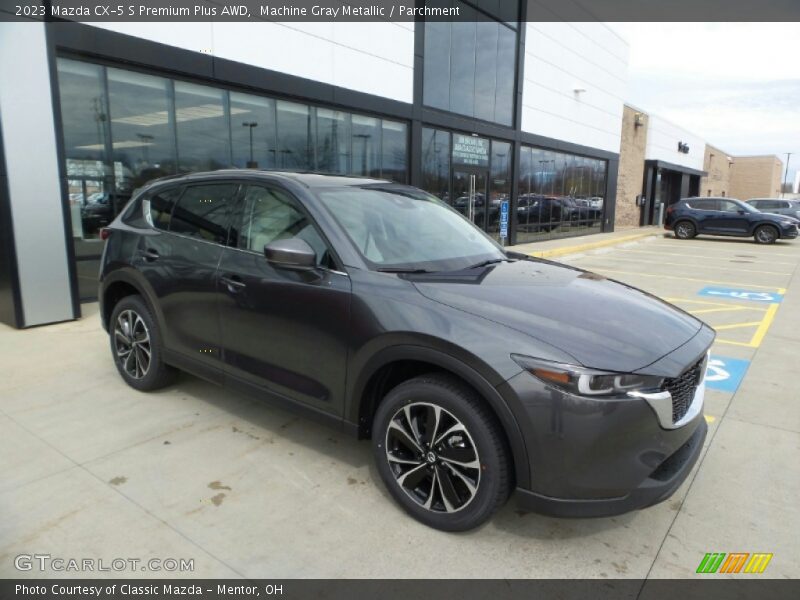 Machine Gray Metallic / Parchment 2023 Mazda CX-5 S Premium Plus AWD