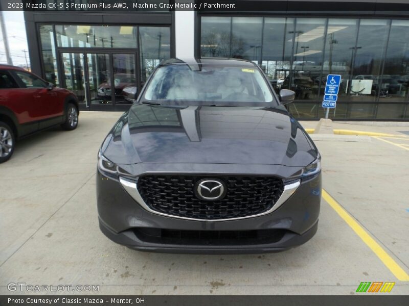 Machine Gray Metallic / Parchment 2023 Mazda CX-5 S Premium Plus AWD