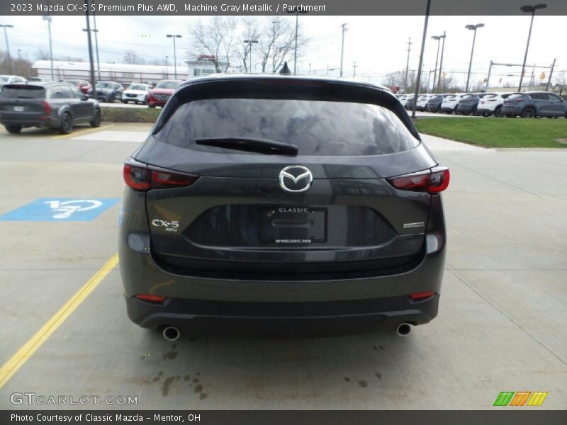 Machine Gray Metallic / Parchment 2023 Mazda CX-5 S Premium Plus AWD