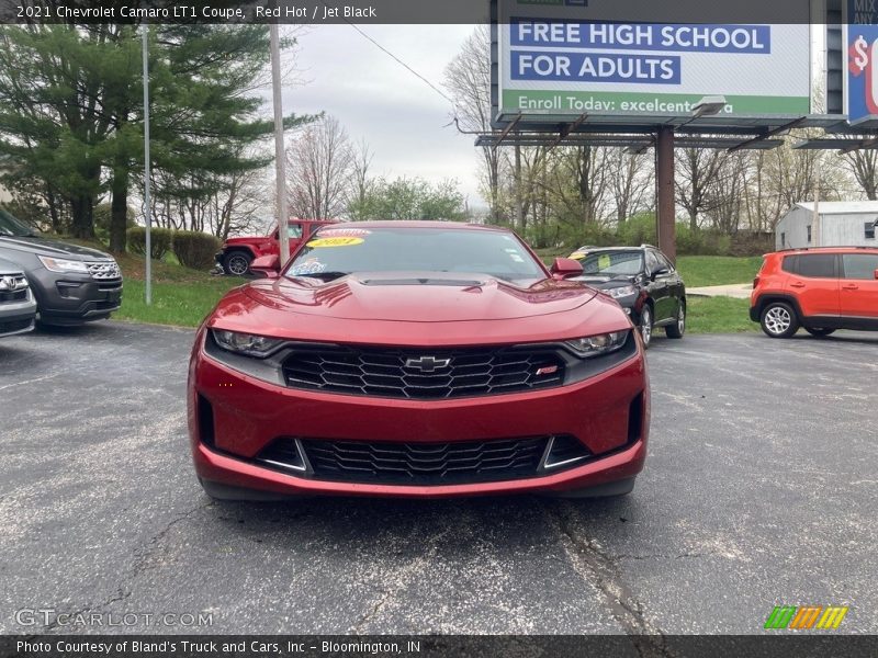 Red Hot / Jet Black 2021 Chevrolet Camaro LT1 Coupe