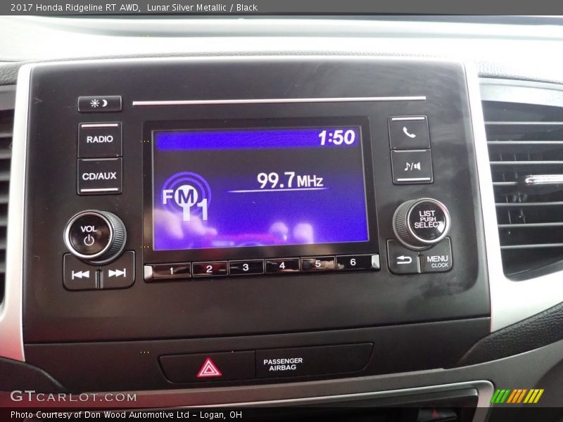 Lunar Silver Metallic / Black 2017 Honda Ridgeline RT AWD