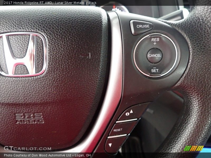Lunar Silver Metallic / Black 2017 Honda Ridgeline RT AWD