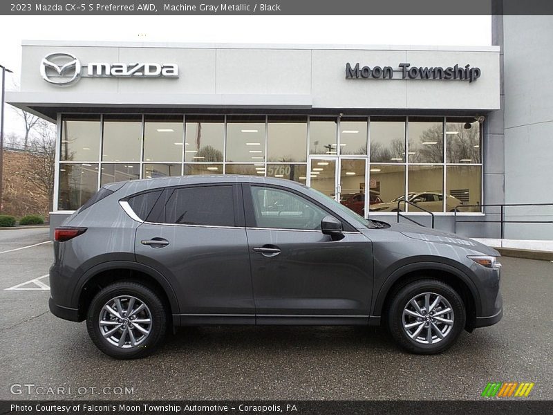Machine Gray Metallic / Black 2023 Mazda CX-5 S Preferred AWD
