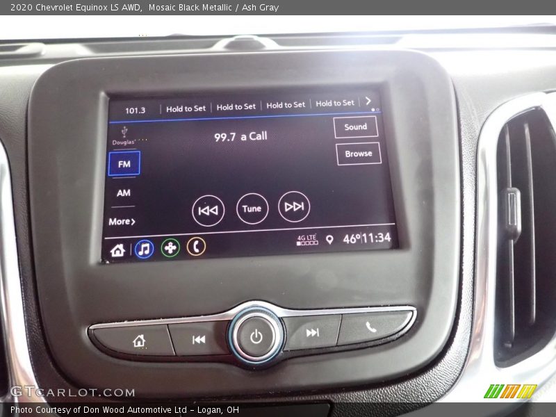 Mosaic Black Metallic / Ash Gray 2020 Chevrolet Equinox LS AWD