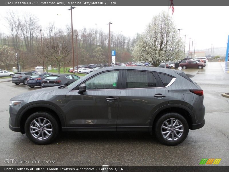Machine Gray Metallic / Black 2023 Mazda CX-5 S Preferred AWD