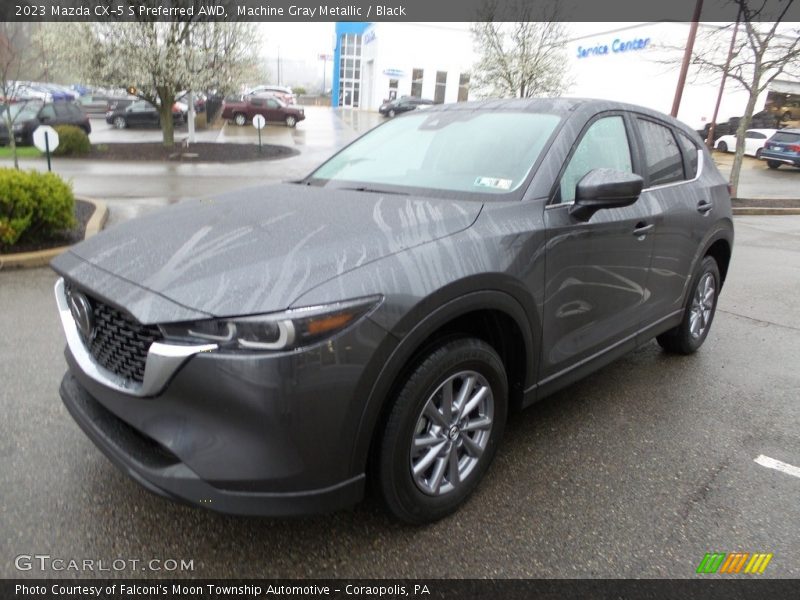 Machine Gray Metallic / Black 2023 Mazda CX-5 S Preferred AWD