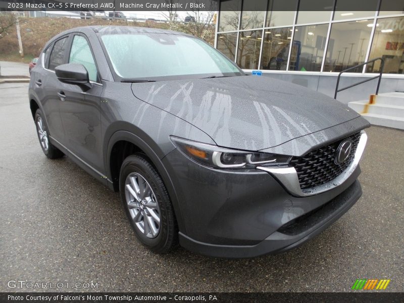 Machine Gray Metallic / Black 2023 Mazda CX-5 S Preferred AWD