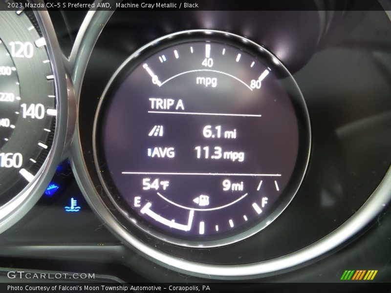 Machine Gray Metallic / Black 2023 Mazda CX-5 S Preferred AWD