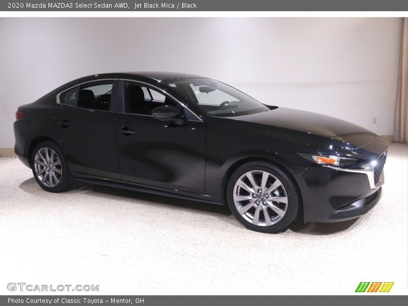 Jet Black Mica / Black 2020 Mazda MAZDA3 Select Sedan AWD