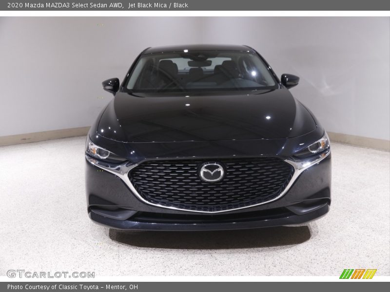 Jet Black Mica / Black 2020 Mazda MAZDA3 Select Sedan AWD
