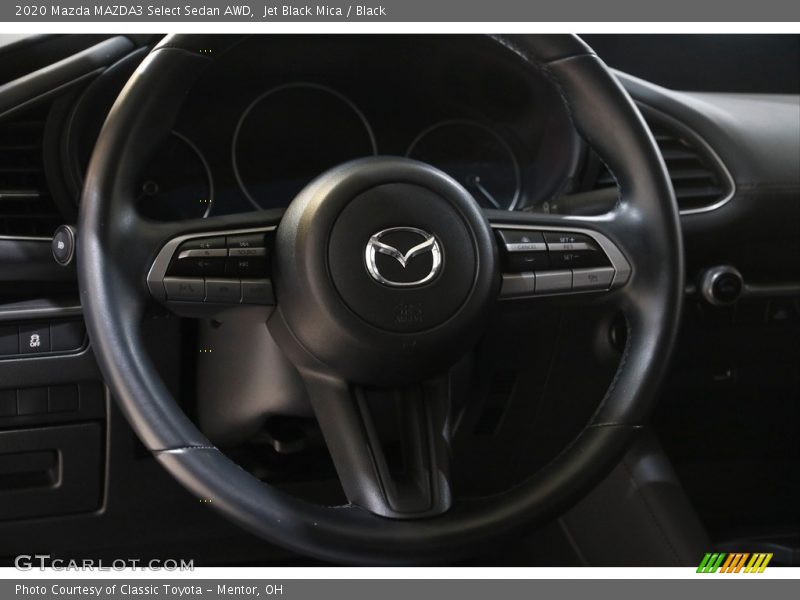 Jet Black Mica / Black 2020 Mazda MAZDA3 Select Sedan AWD