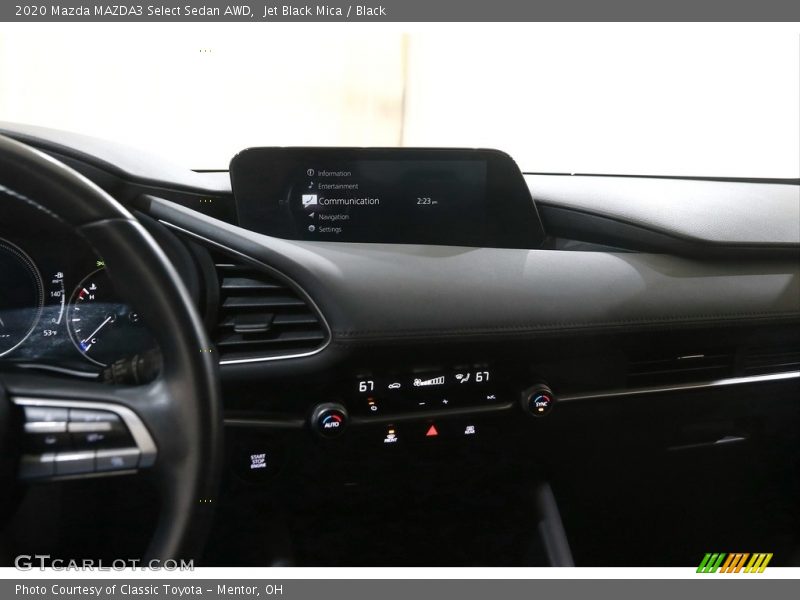 Jet Black Mica / Black 2020 Mazda MAZDA3 Select Sedan AWD