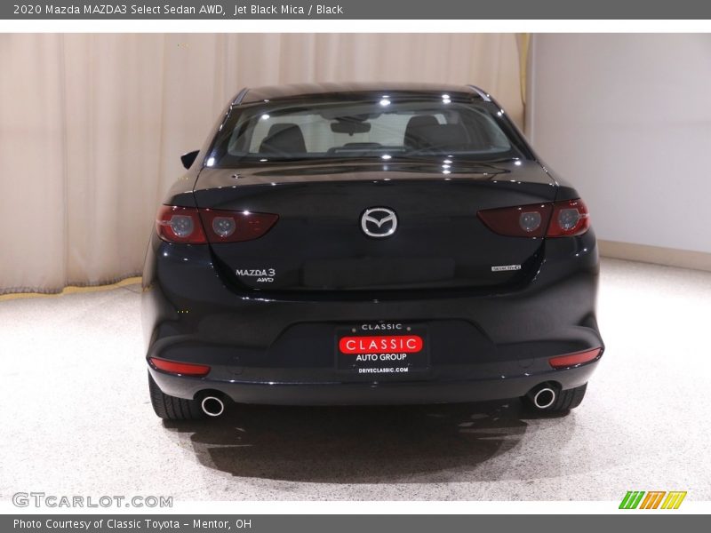 Jet Black Mica / Black 2020 Mazda MAZDA3 Select Sedan AWD