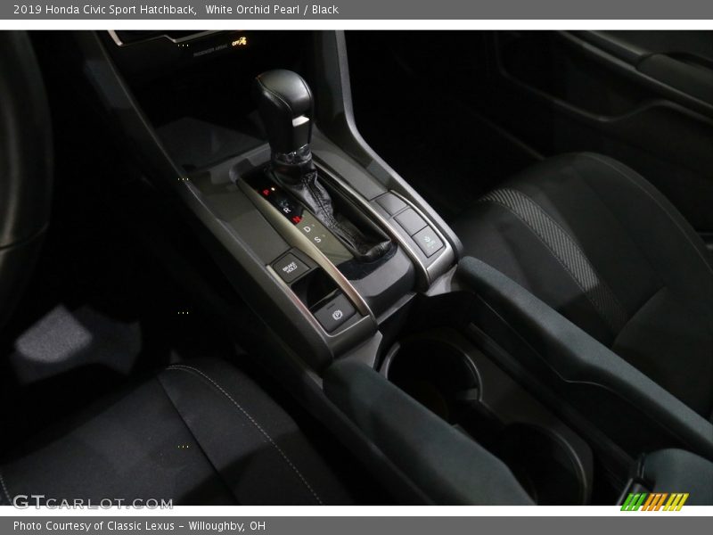 White Orchid Pearl / Black 2019 Honda Civic Sport Hatchback