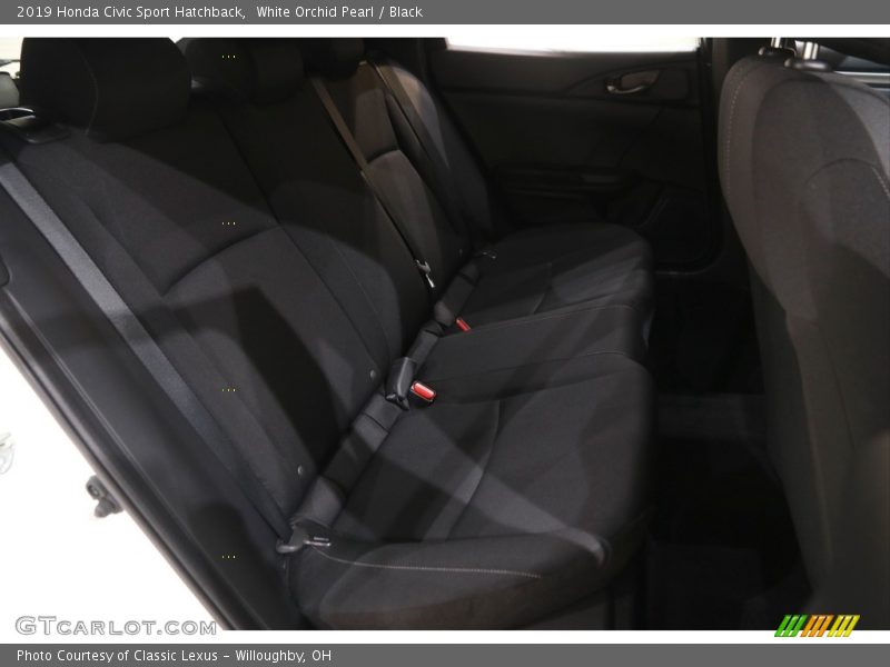 White Orchid Pearl / Black 2019 Honda Civic Sport Hatchback