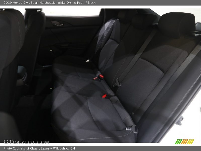 White Orchid Pearl / Black 2019 Honda Civic Sport Hatchback