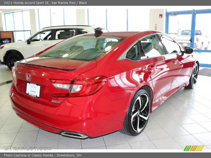 San Marino Red / Black 2021 Honda Accord Sport SE